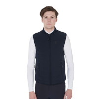 Gilet homme en tissu technique respirant Flam Equestro Marine Bleu marine Gilet homme en tissu technique respirant Flam Equestro Marine Bleu marine