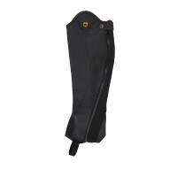 Mini-chaps en cuir souple avec fermeture éclair latérale Magellano Equestro Noir Mini-chaps en cuir souple avec fermeture éclair latérale Magellano Equestro Noir