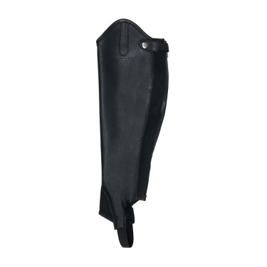 Mini-chaps unisex avec inserts en silicone Gel Grip System Equestro Noir