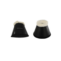 Cloches en cuir écologique mouton avec fermeture velcro Acavallo Blanc Cloches en cuir écologique mouton avec fermeture velcro Acavallo Blanc