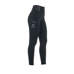 Dameslegging met strass Equestro Zwart