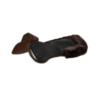 Hexagonale gel schokdemper schapenvacht Acavallo Bruin / bruin