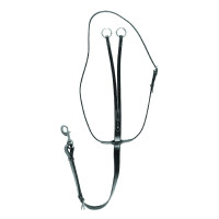 Martingaal met leren halsband Equestro Zwart Martingaal met leren halsband Equestro Zwart