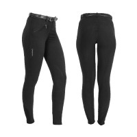 Pantalon femme Selene en coton stretch Equestro Noir Pantalon femme Selene en coton stretch Equestro Noir