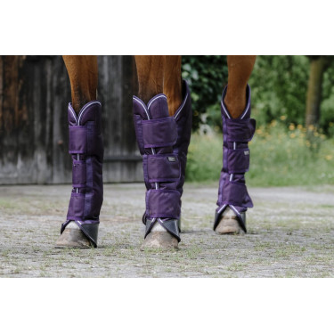 Guêtres de transport Equithème Tyrex 600D Prune Violet Guêtres de transport Equithème Tyrex 600D Prune Violet