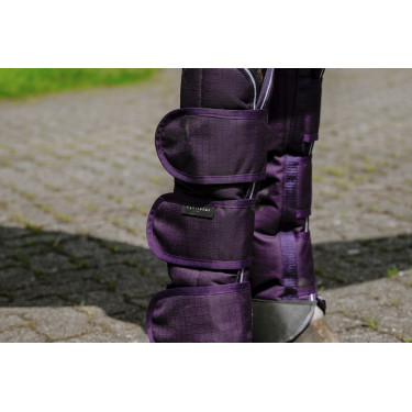 Guêtres de transport Equithème Tyrex 600D Prune Violet Guêtres de transport Equithème Tyrex 600D Prune Violet
