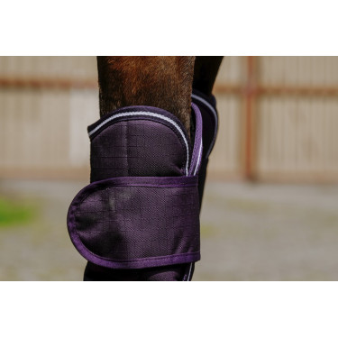 Guêtres de transport Equithème Tyrex 600D Prune Violet Guêtres de transport Equithème Tyrex 600D Prune Violet