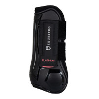Guêtres anatomiques avec double fermeture velcro Platinum Equestro Noir Guêtres anatomiques avec double fermeture velcro Platinum Equestro Noir