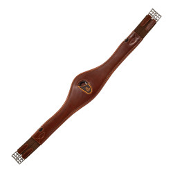 Sangle anatomique obstacle en cuir de veau Acavallo Cognac