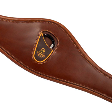 Sangle anatomique obstacle en cuir de veau Acavallo Cognac Sangle anatomique obstacle en cuir de veau Acavallo Cognac