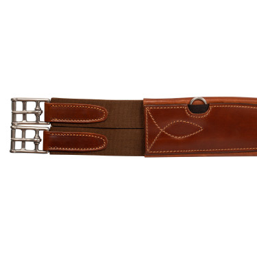 Sangle anatomique obstacle en cuir de veau Acavallo Cognac Sangle anatomique obstacle en cuir de veau Acavallo Cognac