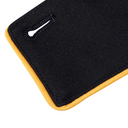 Revers de frac avec passepoil jaune femme Equestro par 2 Revers de frac avec passepoil jaune femme Equestro par 2