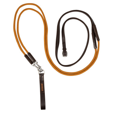 Duitse teugels van soepel leer en nylon touw Acavallo