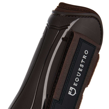 Gamaschen en strijklappen voor jonge paarden in TPU en neopreen Equestro Bruin