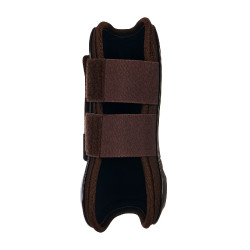 Beenbeschermers en gesloten kogelbeschermers van TPU en neopreen Equestro Bruin