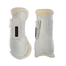 Guêtres en cuir écologique avec double velcro Acavallo