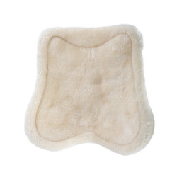 Guêtres en cuir écologique avec double velcro Acavallo Blanc