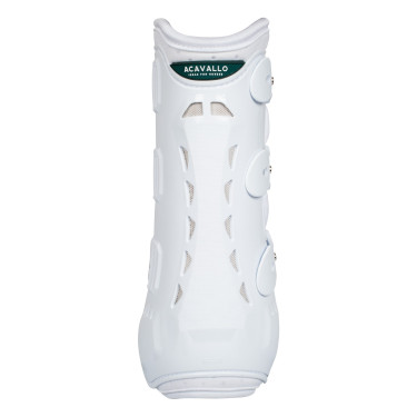 Guêtres de dressage arrière anatomiques Acavallo Blanc