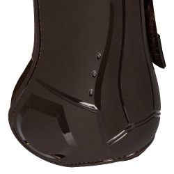 Guêtres anatomiques avec double fermeture velcro Platinum Equestro Marron