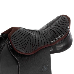 Gel zadelbeschermer Air Plus voor springen met 10mm buitenste gel Acavallo Bruin