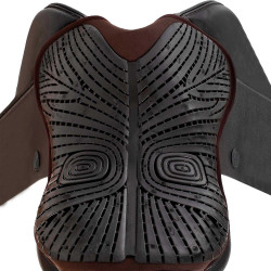 Gel zadelbeschermer Air Plus voor springen met 10mm buitenste gel Acavallo Bruin