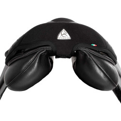 Gel zadelbeschermer Air Plus voor springen met 10mm buitenste gel Acavallo Zwart Gel zadelbeschermer Air Plus voor springen met 10mm buitenste gel Acavallo Zwart