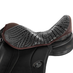 Protège-siège en gel Air Plus pour dressage avec gel extérieur 10mm Acavallo Marron