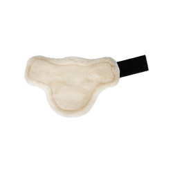 Protège-boulets en cuir écologique avec double velcro Acavallo Noir