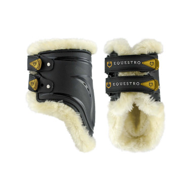 Peesscherm met synthetische wol Evolution Equestro Zwart