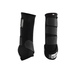 Achterbeenbeschermers van neopreen met gel Respira Acavallo Zwart