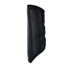 Guêtres de cross en néoprène et cuir perforé Airflow Equestro Noir Guêtres de cross en néoprène et cuir perforé Airflow Equestro Noir
