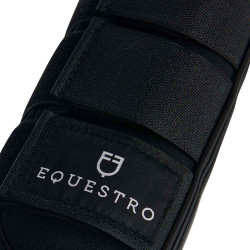 Guêtres de cross en néoprène et cuir perforé Airflow Equestro Noir Guêtres de cross en néoprène et cuir perforé Airflow Equestro Noir