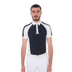 Polo de concours ajusté manches courtes homme 4 boutons Equestro