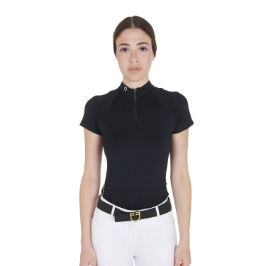 Technische aansluitende trainingspolo met ritssluiting voor dames Equestro Technische aansluitende trainingspolo met ritssluiting voor dames Equestro