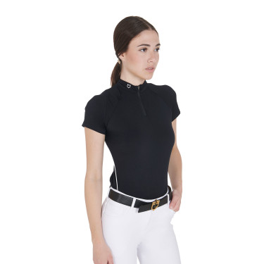 Technische aansluitende trainingspolo met ritssluiting voor dames Equestro Technische aansluitende trainingspolo met ritssluiting voor dames Equestro