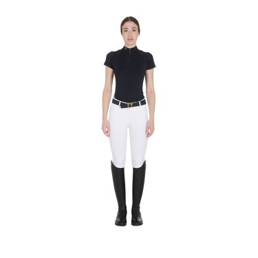 Technische aansluitende trainingspolo met ritssluiting voor dames Equestro Technische aansluitende trainingspolo met ritssluiting voor dames Equestro