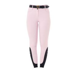 Pantalon taille haute avec grip intégral femme Equestro Ballerine Rose