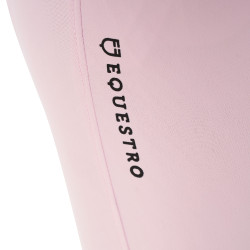 Pantalon taille haute avec grip intégral femme Equestro Ballerine Rose