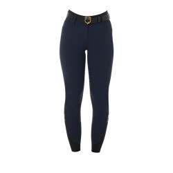Damesbroek met hoge taille en volledige grip Equestro Marine Marineblauw