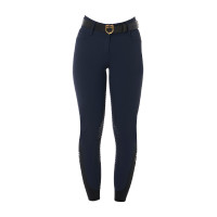 Pantalon taille haute avec grip intégral femme Equestro Marine Bleu marine Pantalon taille haute avec grip intégral femme Equestro Marine Bleu marine
