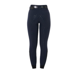 Damesbroek met hoge taille en volledige grip Equestro Marine Marineblauw