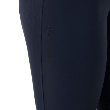 Pantalon taille haute avec grip intégral femme Equestro Marine Bleu marine