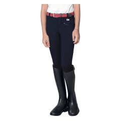 Pantalon Kasumi enfant en matériau stretch Equestro Marine Bleu marine