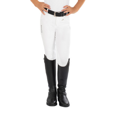 Kasumi kinderbroek van stretchmateriaal Equestro Wit