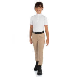 Pantalon jodhpur enfant Leilani en matériau stretch Equestro Beige