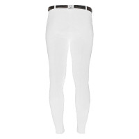 Pantalon homme Zeus avec grip genou en coton stretch Equestro Blanc Pantalon homme Zeus avec grip genou en coton stretch Equestro Blanc