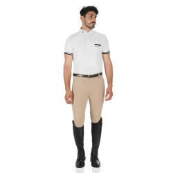 Pantalon homme Urano en coton stretch Equestro Beige