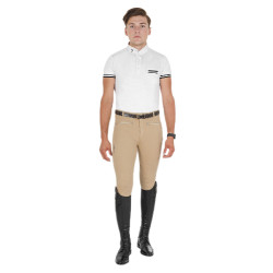 Pantalon homme Crono en coton stretch Equestro Beige