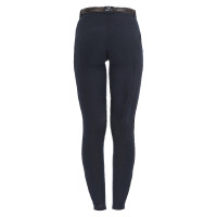 Pantalon femme Selene avec grip genou en coton stretch Equestro Blanc Pantalon femme Selene avec grip genou en coton stretch Equestro Blanc