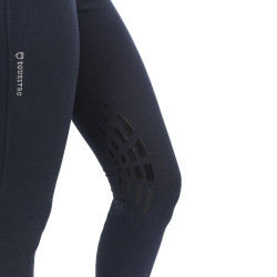 Pantalon femme Selene avec grip genou en coton stretch Equestro Marine Bleu marine Pantalon femme Selene avec grip genou en coton stretch Equestro Marine Bleu marine